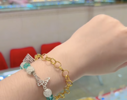 Lắc xích khoen tròn 610 đẹp, chất lượng cao tại Thành Ngôn TJD